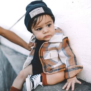 Lenox James Red Plaid Shacket 12-18 Months Button Up Collar Flannel